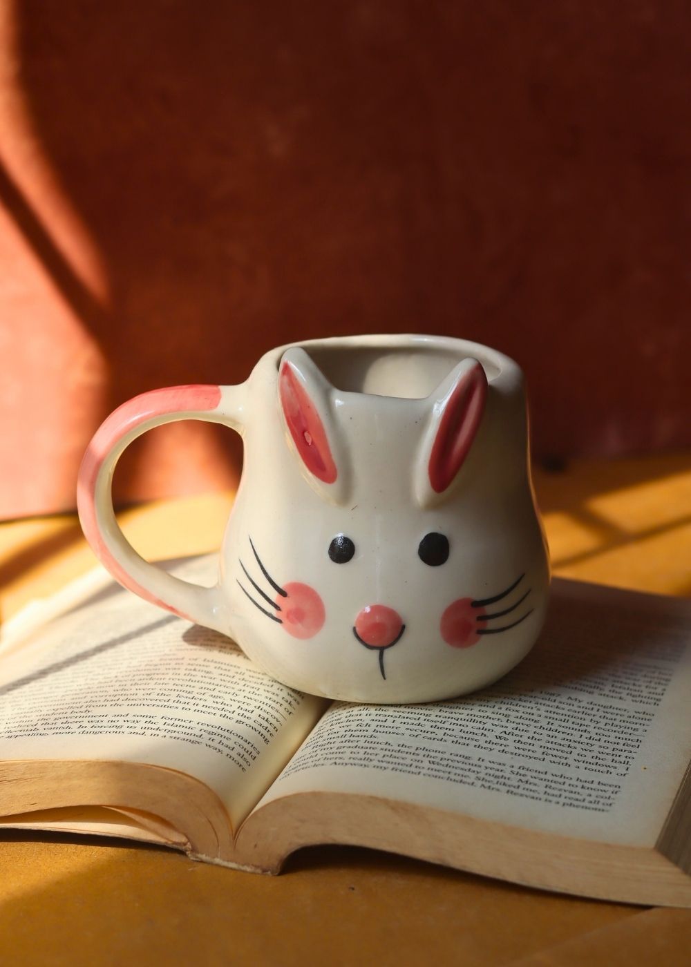 Bunny Coffee mug handmade in India