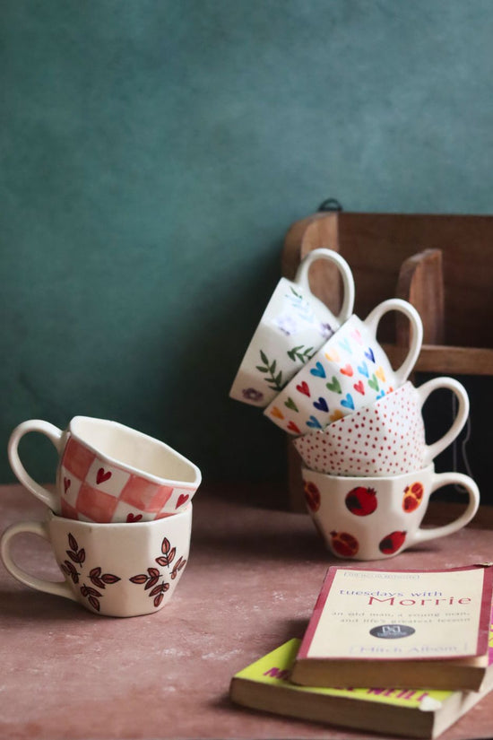 Set of 6 Morning Mates Mugs (for the price of 5) made by ceramic