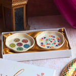 LoveisLove & Roses Handmade Dessert plate in a Gift Box handmade in india