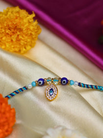 handmade Royal Evil Eye  Rakhi