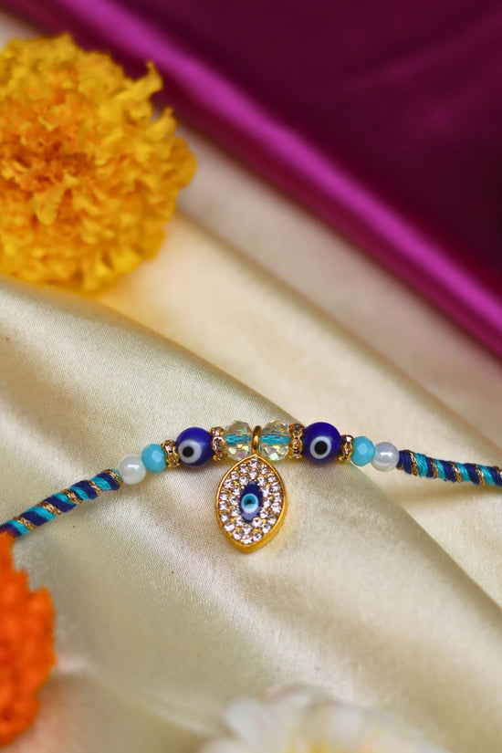 handmade Royal Evil Eye  Rakhi