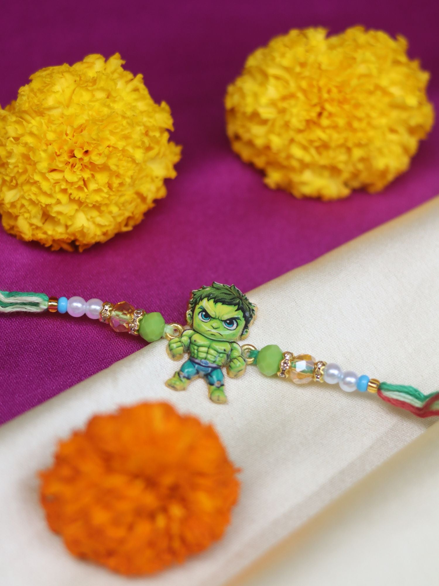 Hulk Rakhi made for kids
