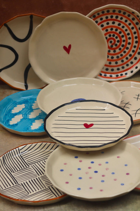 Set of 10 Artful Plates (for the price of 7)