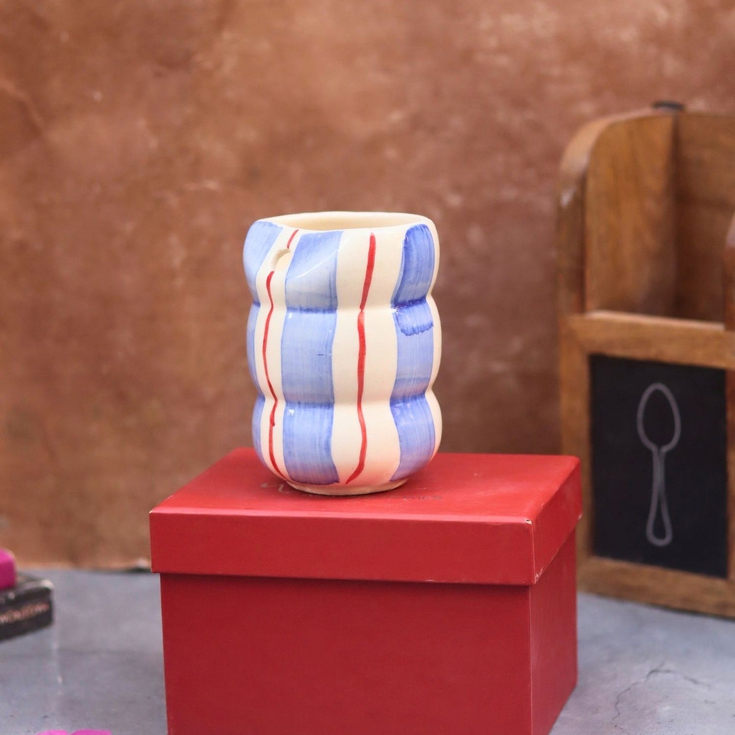 Cool Blue Sipper in a Gift Box made by ceramic