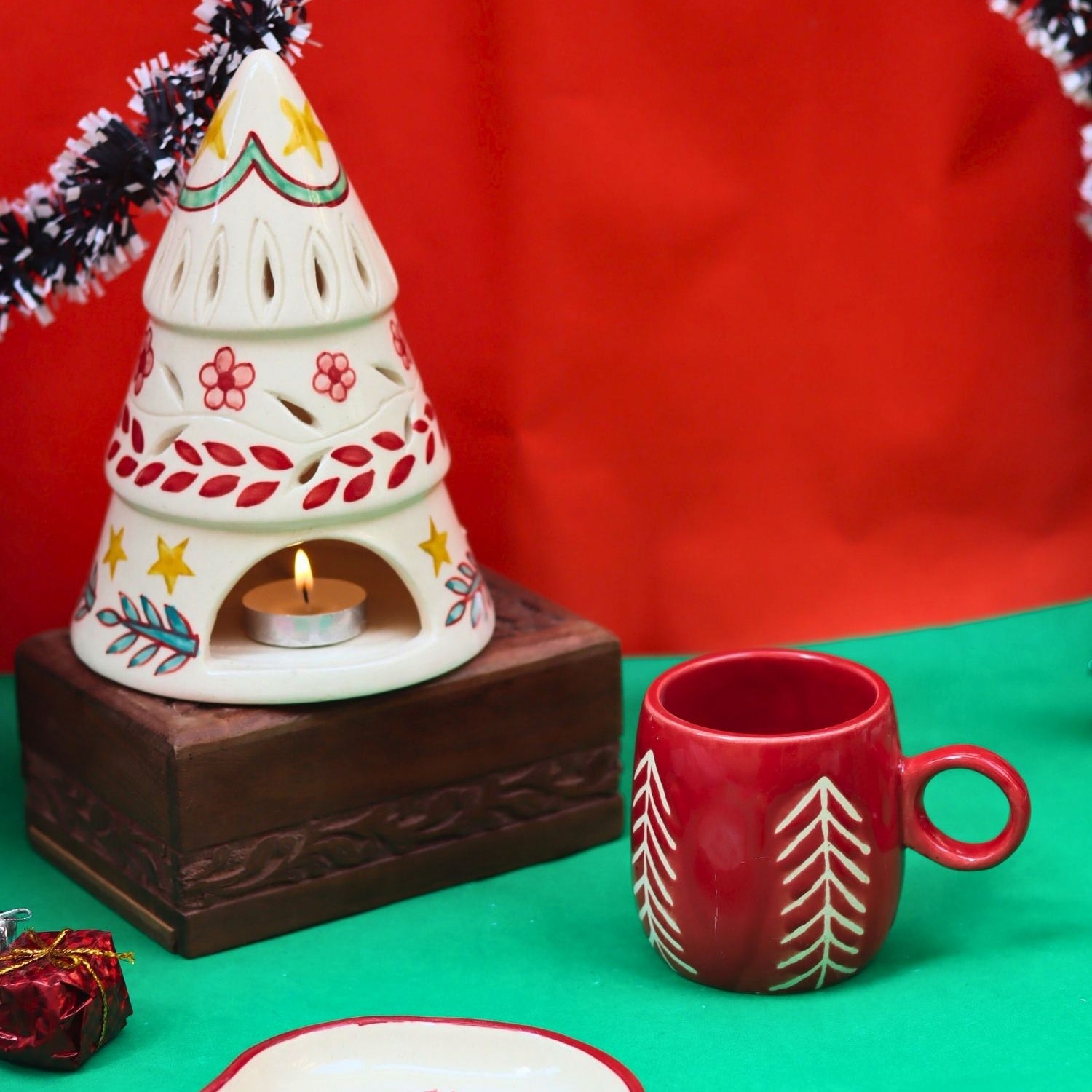 Set of 3 - Merry treat combo made by ceramic
