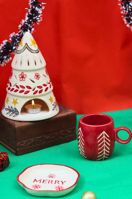 Set of 3 - Merry treat combo made by ceramic