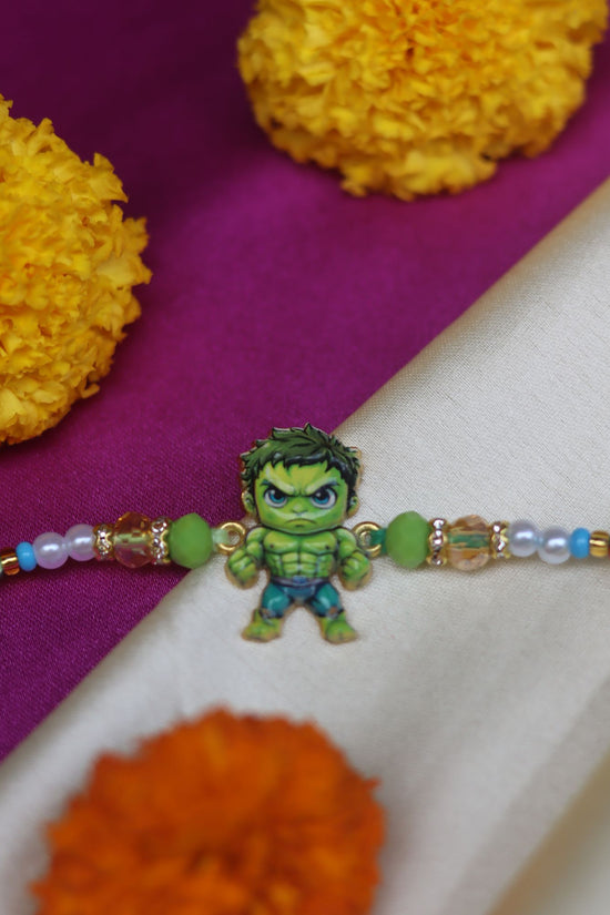 Hulk Rakhi handmade in India