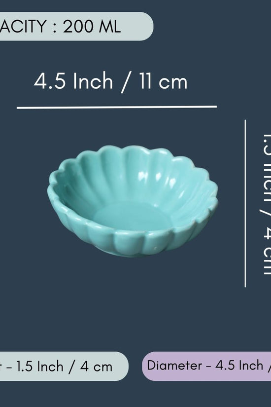 Sky blue Ice Cream Bowl