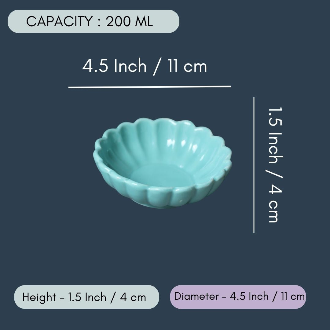Sky blue Ice Cream Bowl