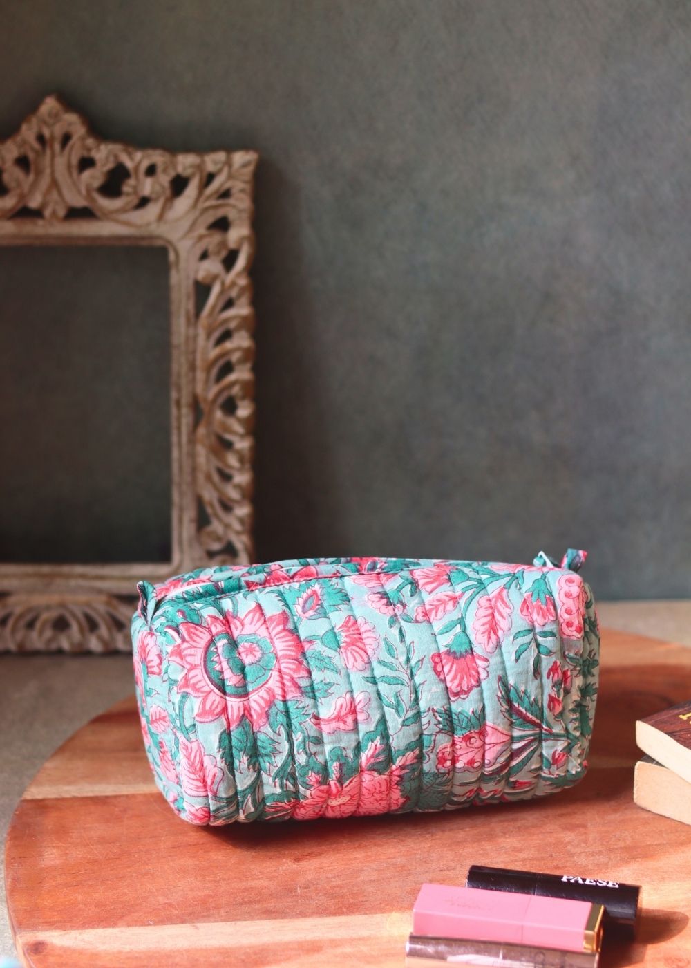 floral mist toiletry bag with small size