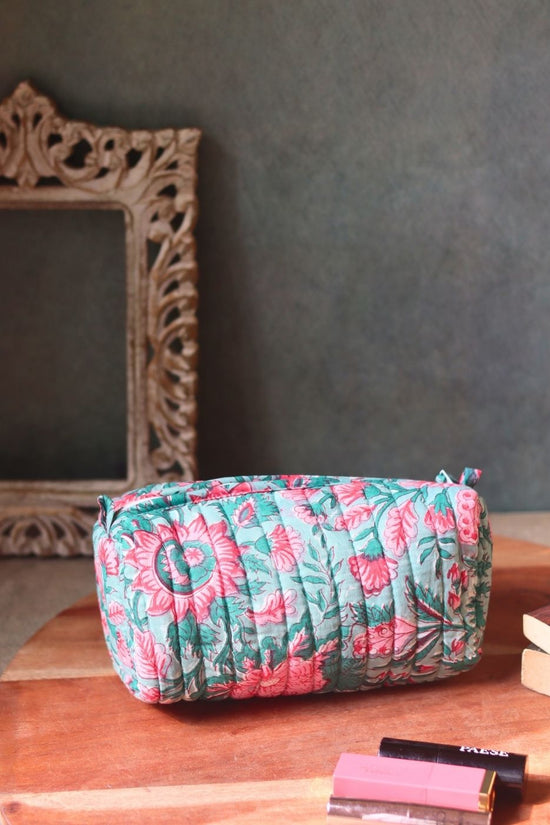 floral mist toiletry bag with small size