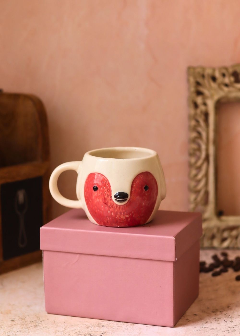 Handmade Owl Mug in a Gift Box