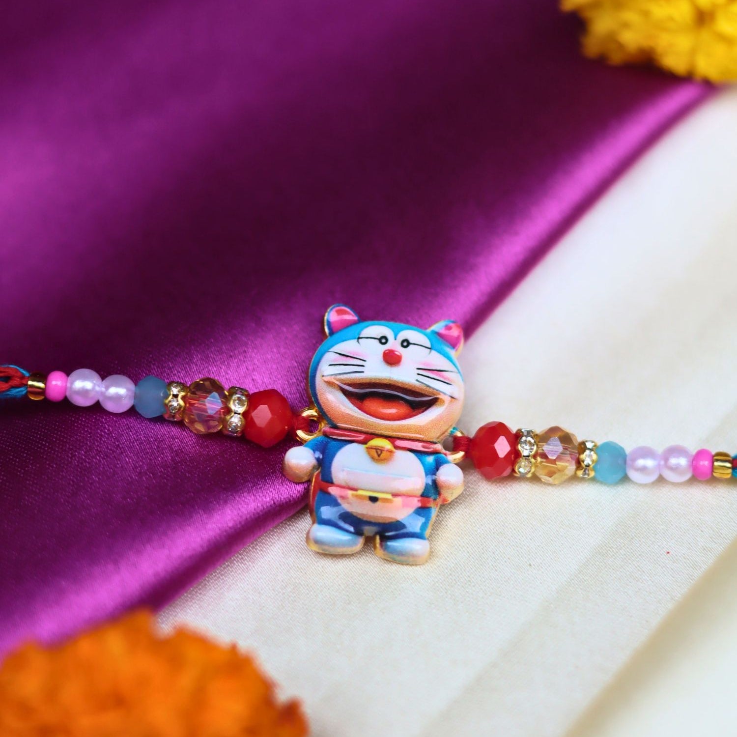 Doraemon Rakhi handmade in India