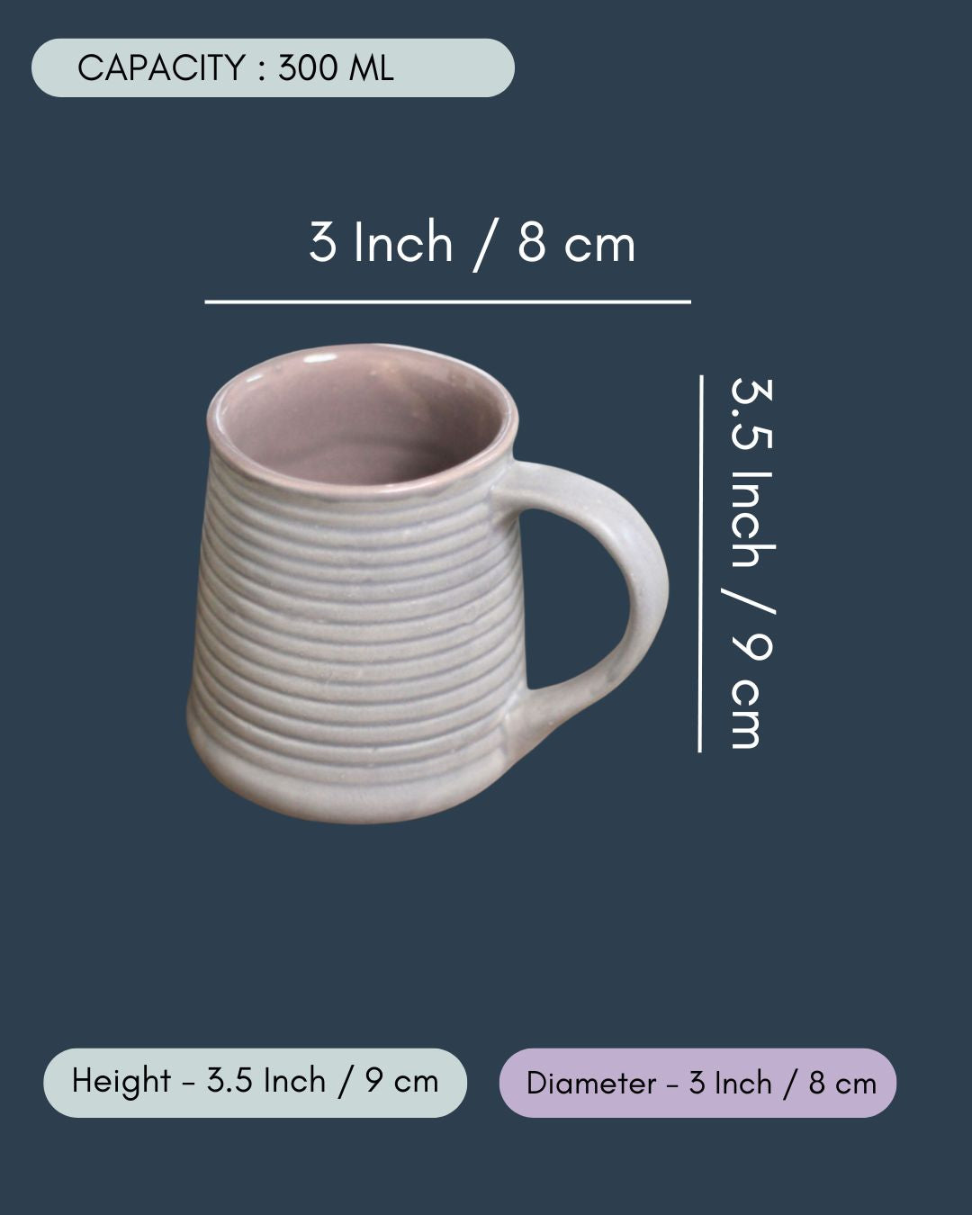 Shades of Grey Coffee Mug - Tall
