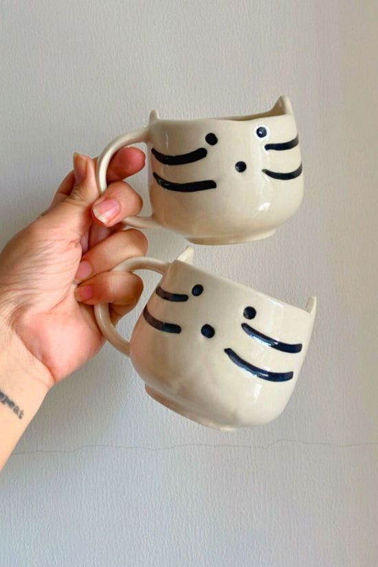 handmade kitty mug