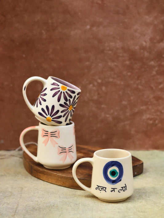 handmade Set of 3 - Coffee Lover Mugs combo