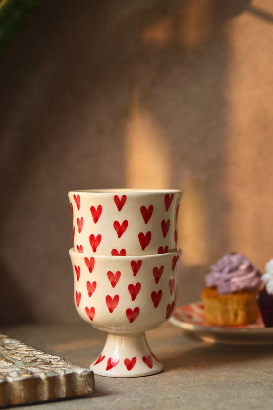ceramic all heart goblet