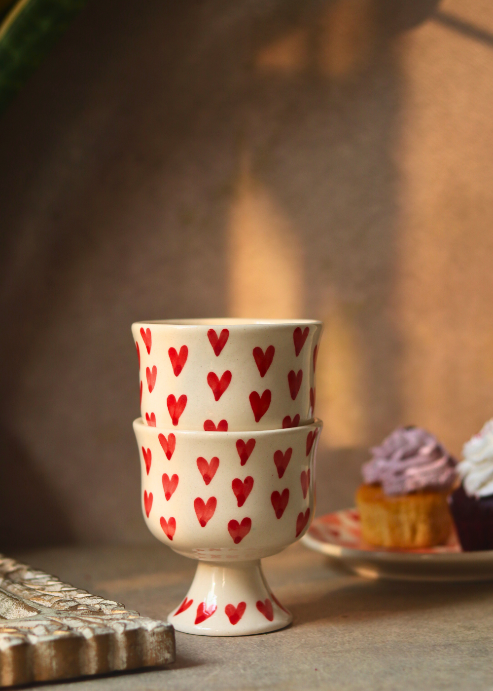 ceramic all heart goblet