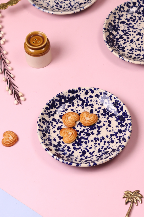 Handmade ceramic quarter plate