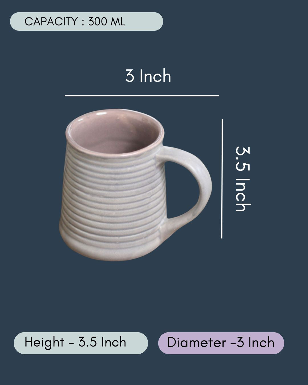 Shades of Grey Coffee Mug - Tall