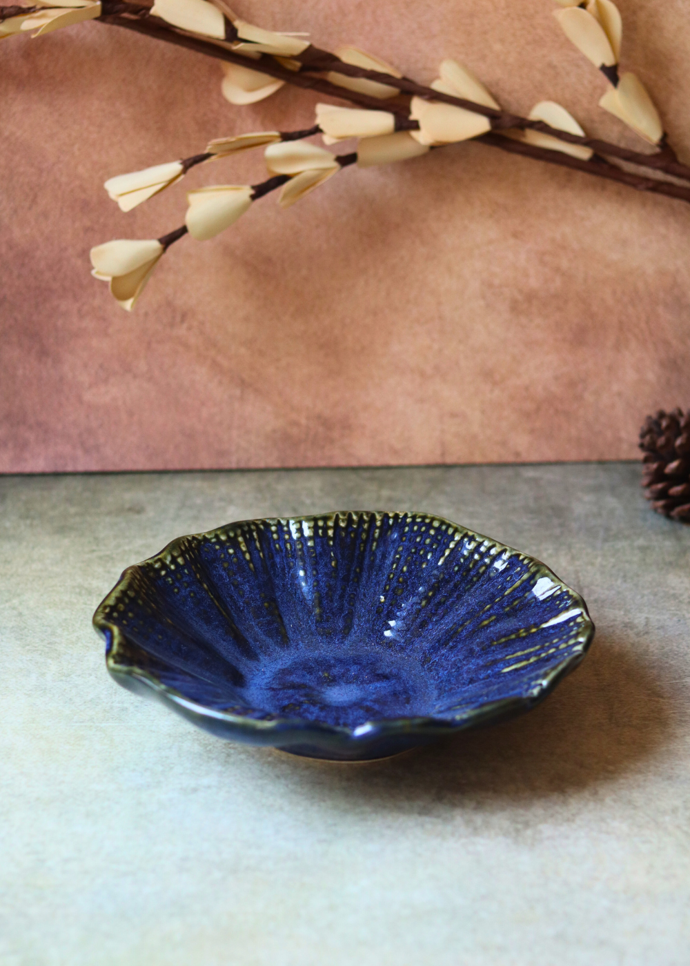 Blue bowl ceramic 