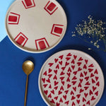 Handmade Set of 2 - Red Brick & All Heart Platter