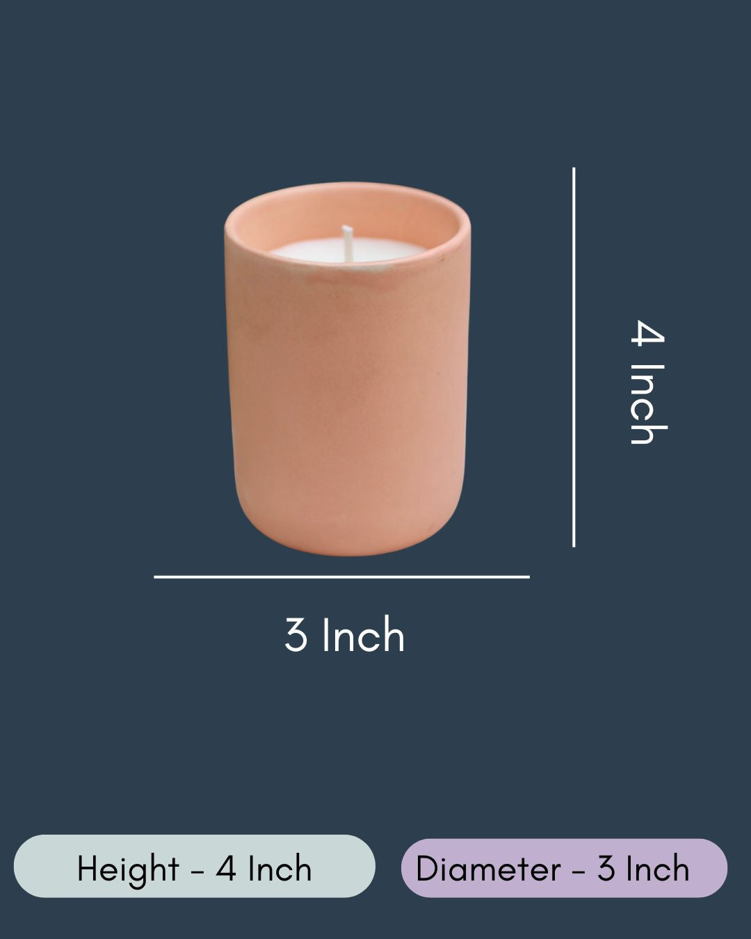 Ceramic Candle - Strawberry