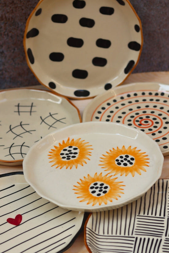Set of 6 Handmade Snack Plates (for the price of 5)