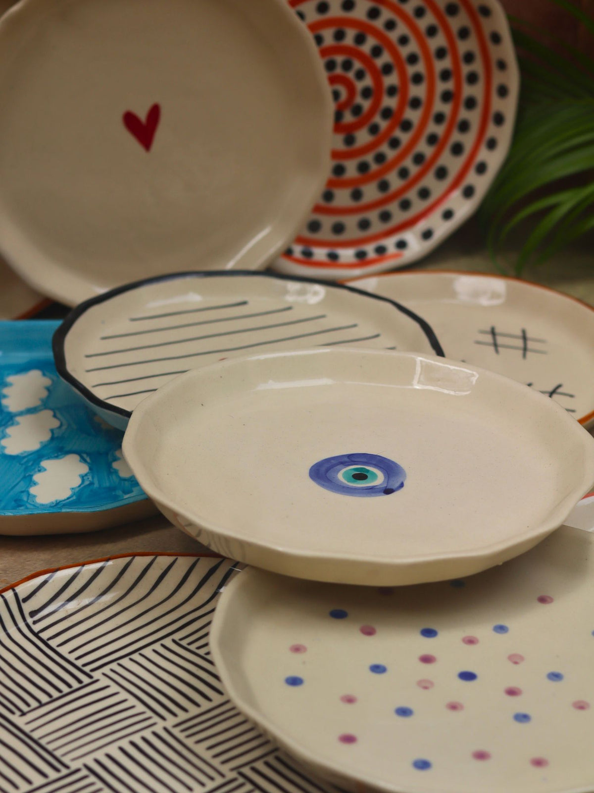 Set of 10 Artful Plates (for the price of 7)