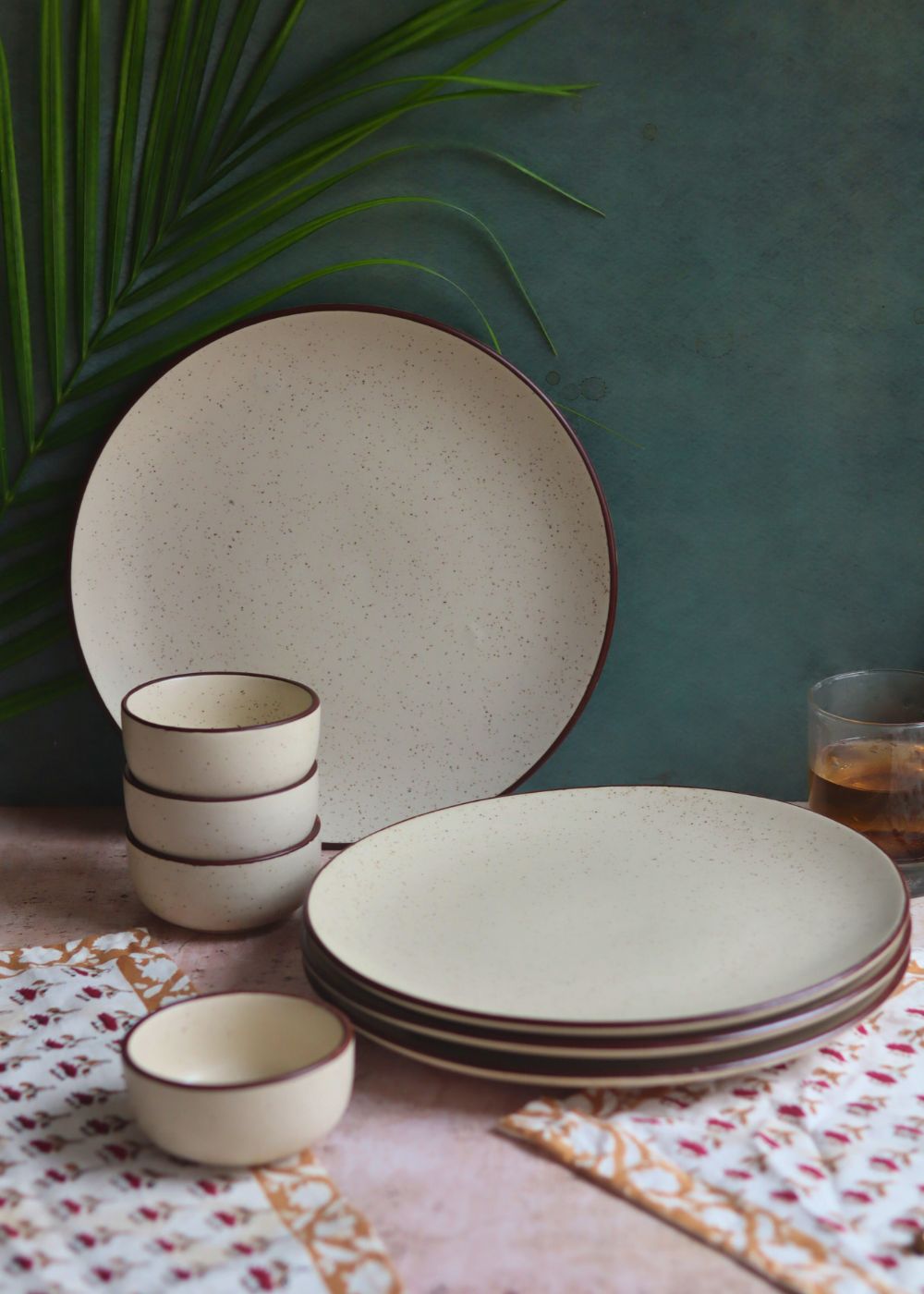 handmade Set of 8 - Ivory Bliss Dinner set