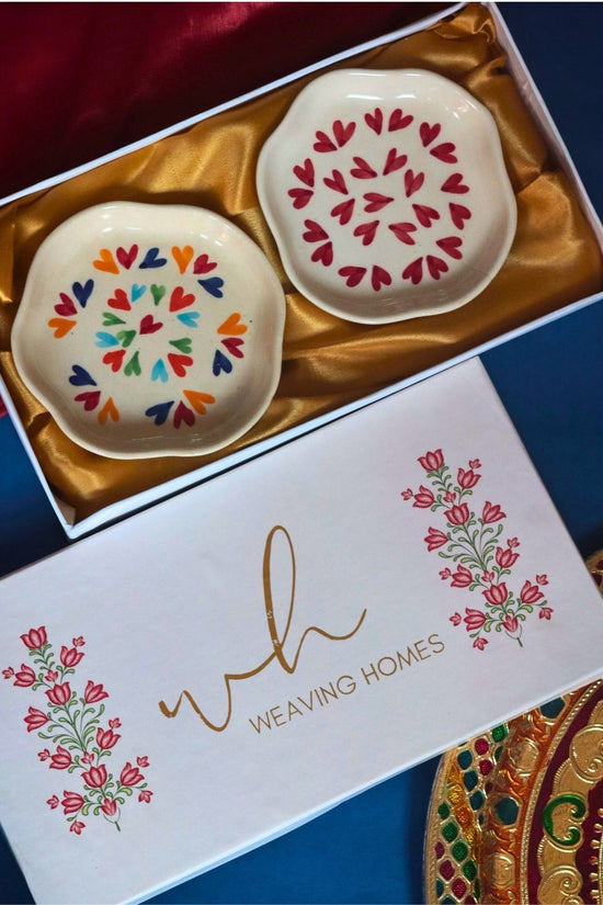 Handmade LoveisLove & All Heart Handmade Dessert plate in a Gift Box