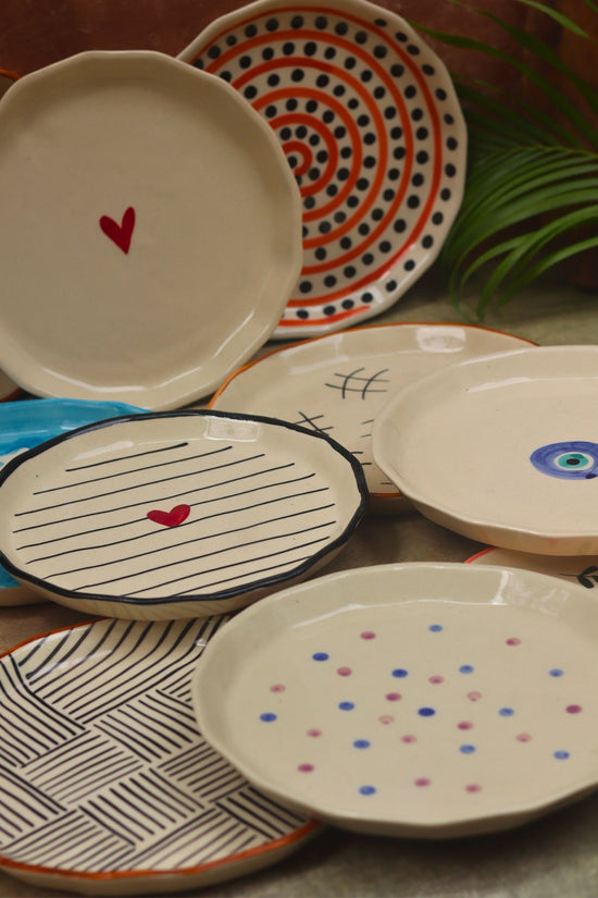 Set of 10 Artful Plates (for the price of 7)