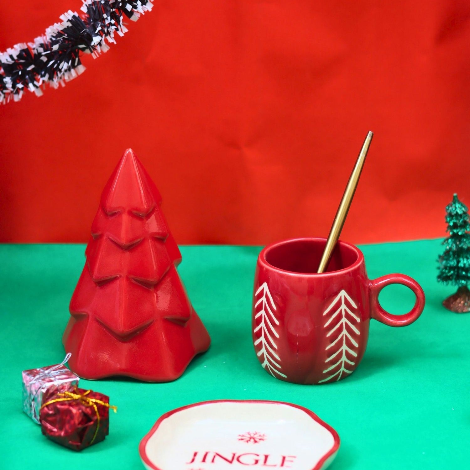 handmade Set of 3 - Red Jolly treats combo