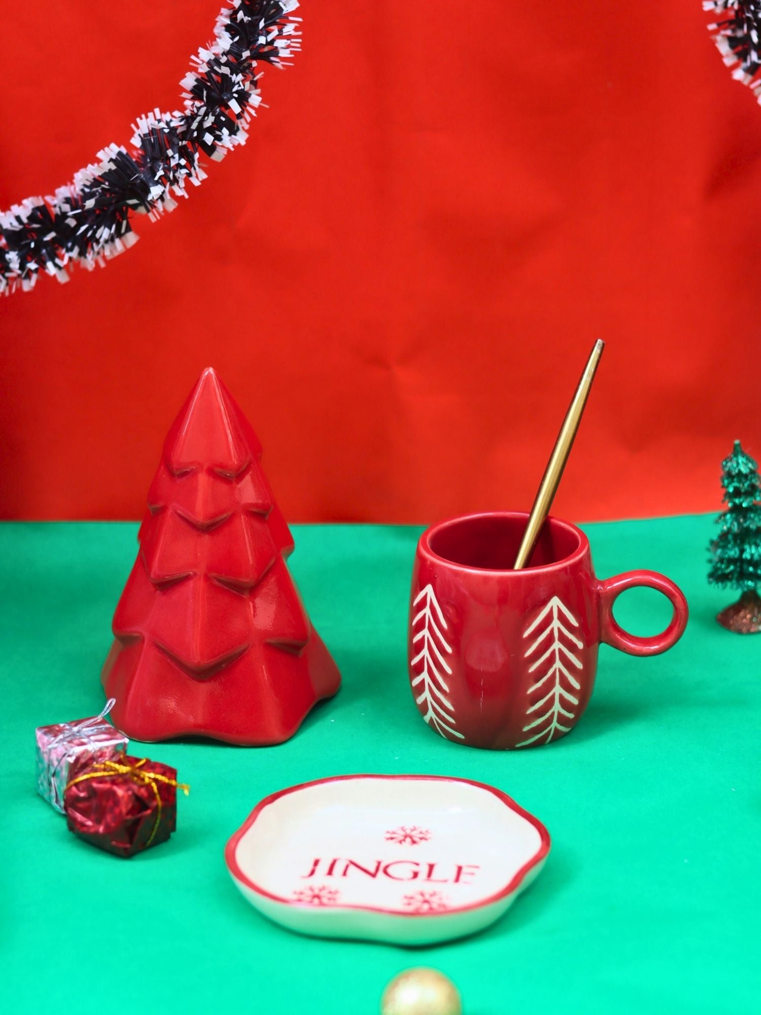 handmade Set of 3 - Red Jolly treats combo