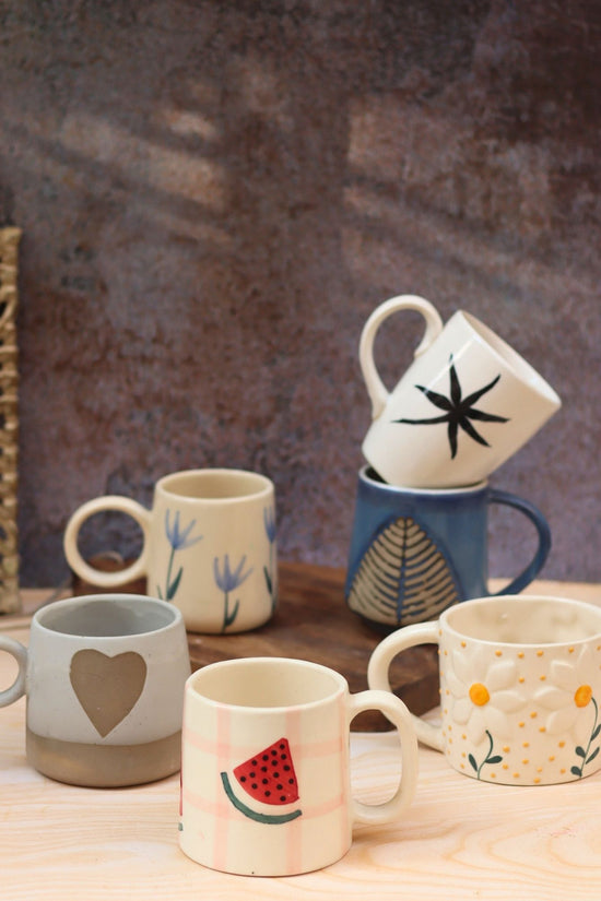 Set of 6 Ceramic Mugs (for the price of 5)