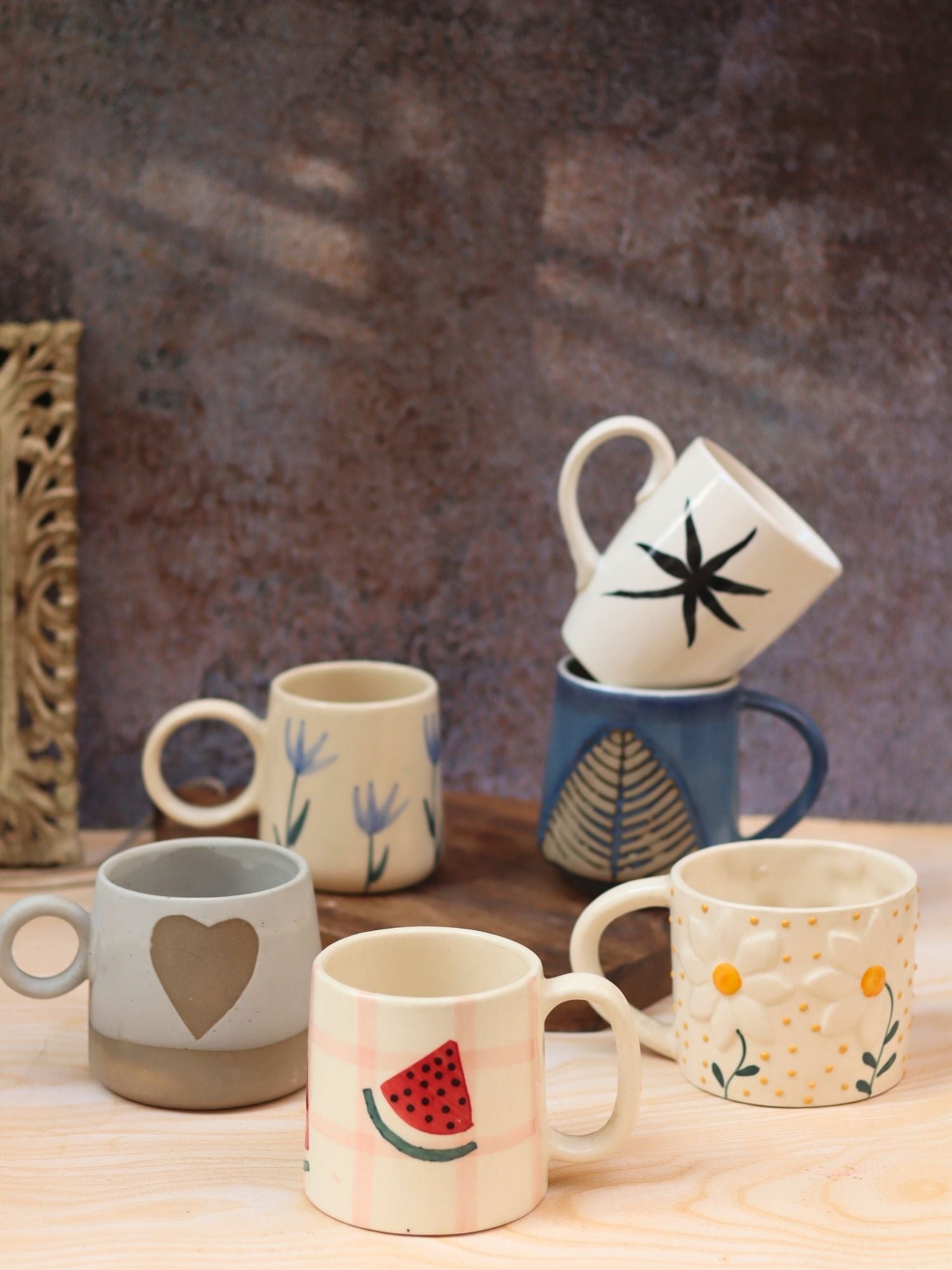 Set of 6 Ceramic Mugs (for the price of 5)