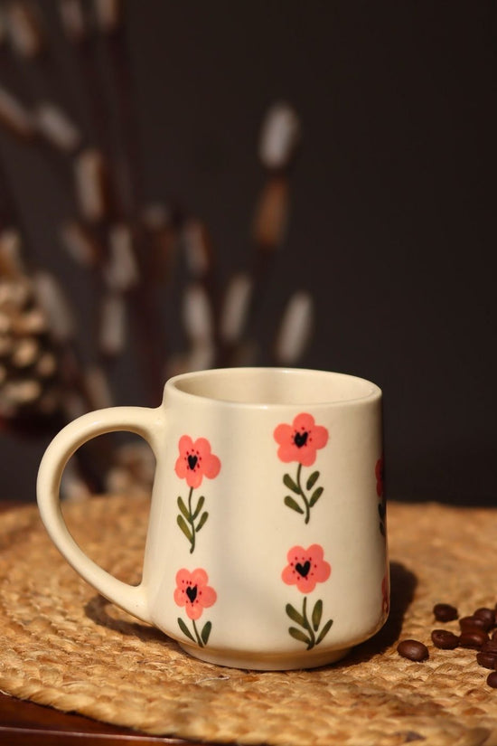 Handmade Poppy Flower Mug