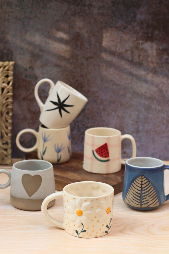Set of 6 Ceramic Mugs (for the price of 5)