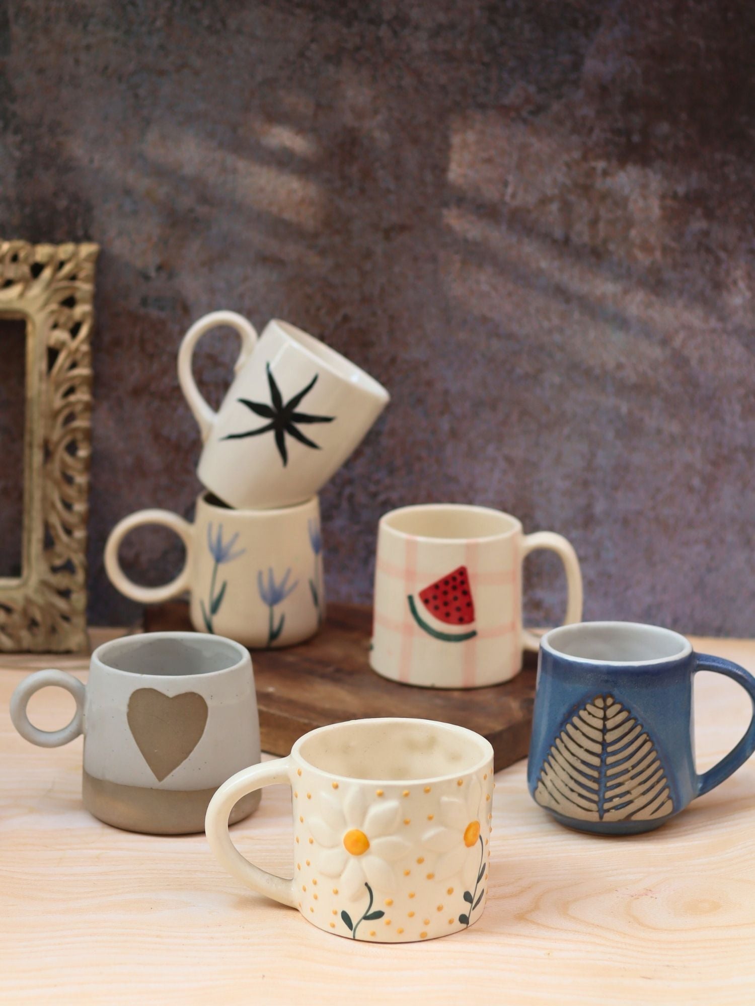 Set of 6 Ceramic Mugs (for the price of 5)