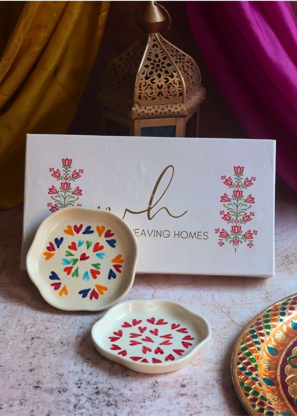 LoveisLove & All Heart Handmade Dessert plate in a Gift Box with premium quality material