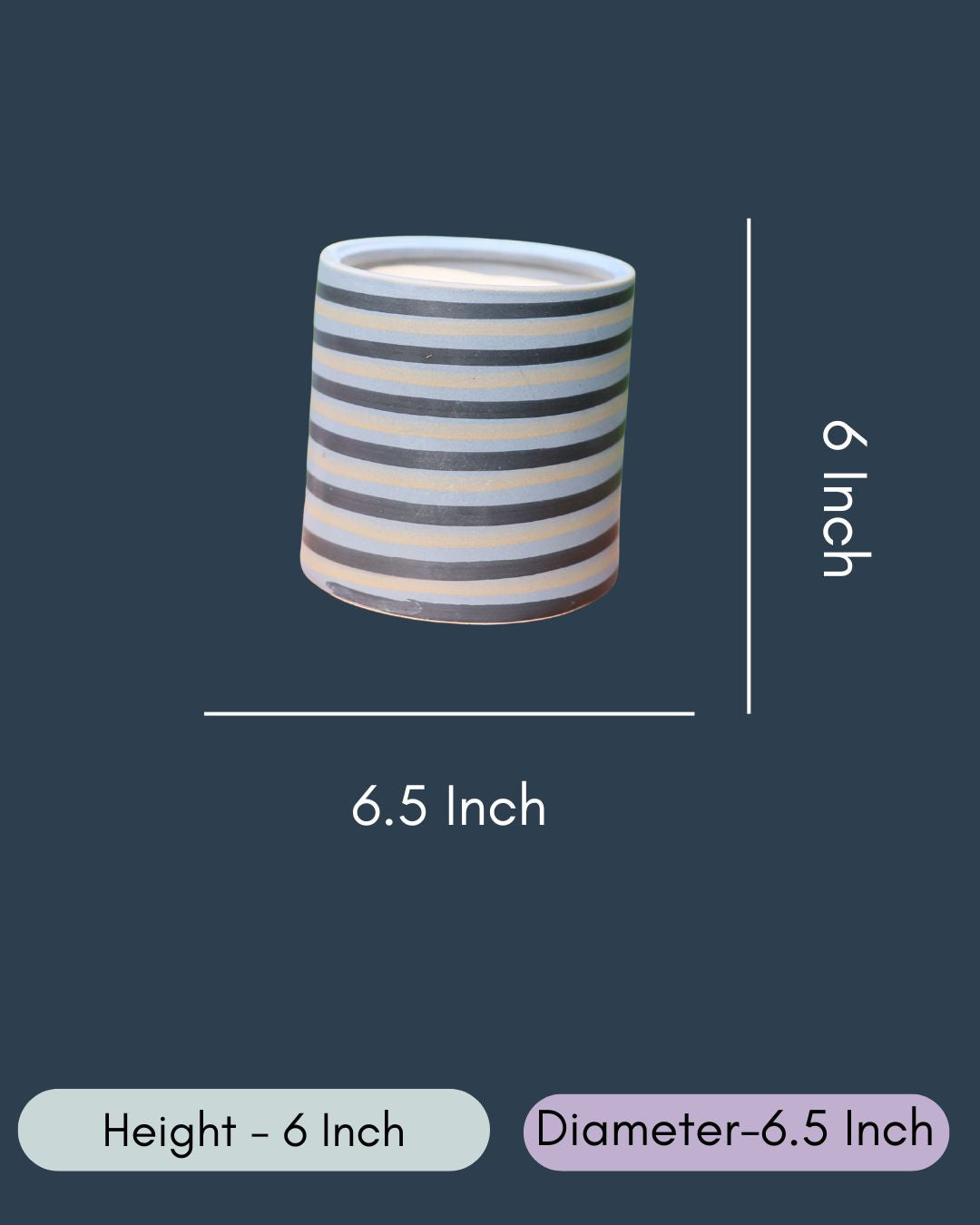 Grey Spiral Planter