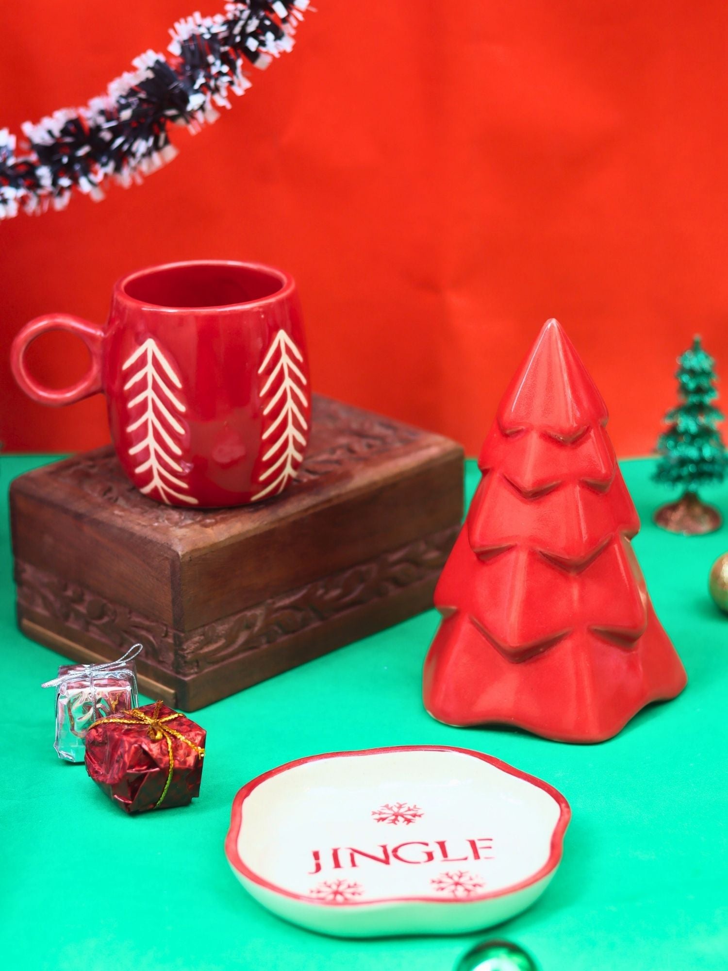 Set of 3 - Red Jolly treats combo with premium quality material