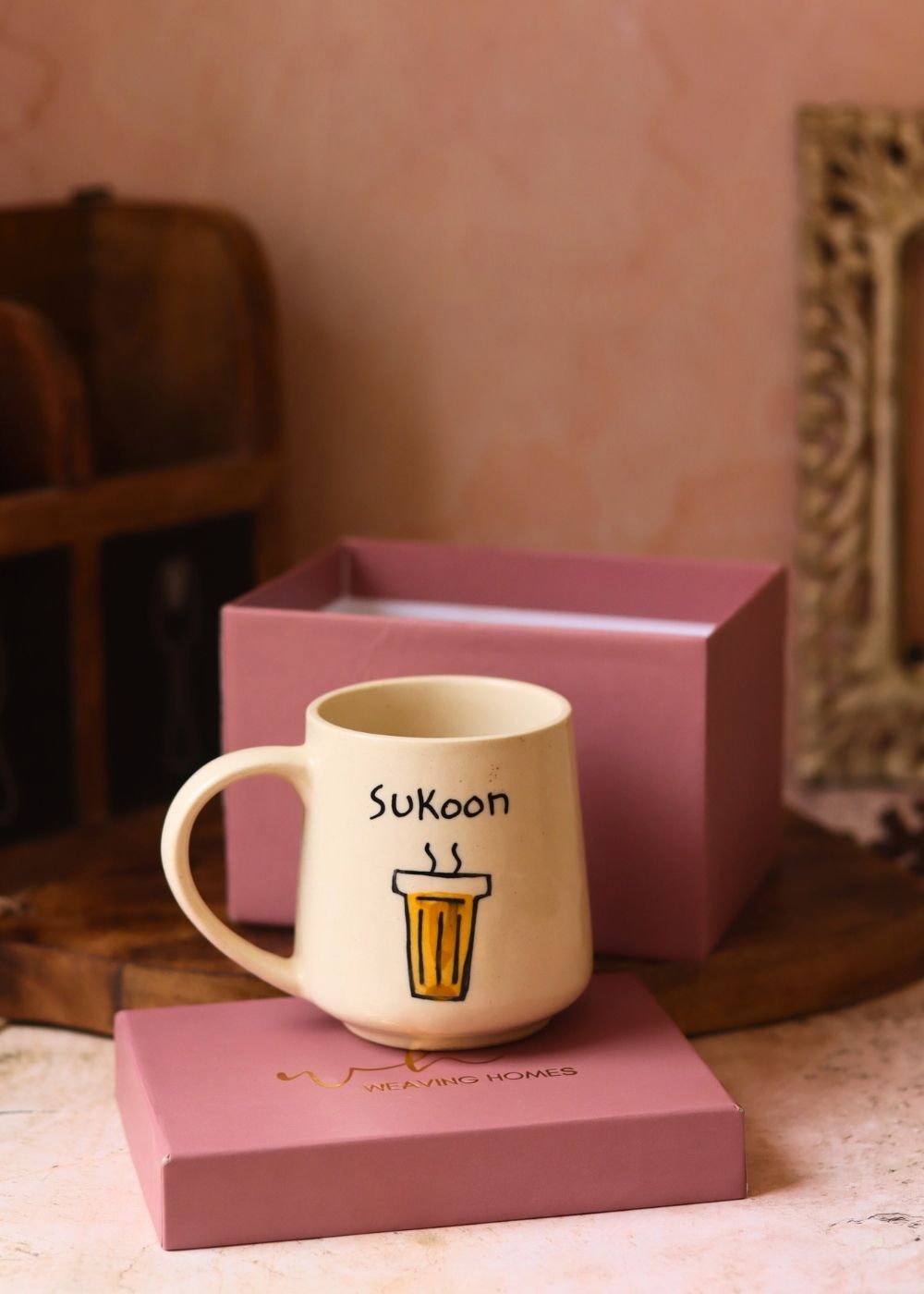 handmade Sukoon  Mug in a Gift Box