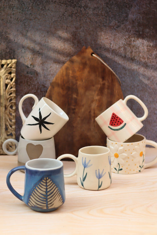 Set of 6 Ceramic Mugs (for the price of 5)