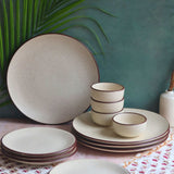 Handmade Set of 12 - Ivory Bliss Dinner set