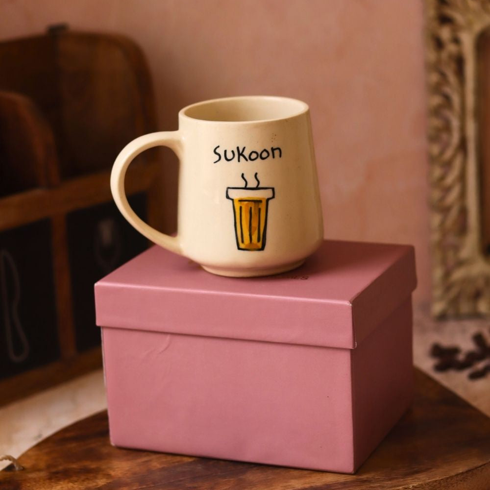 Sukoon  Mug in a Gift Box made by ceramic