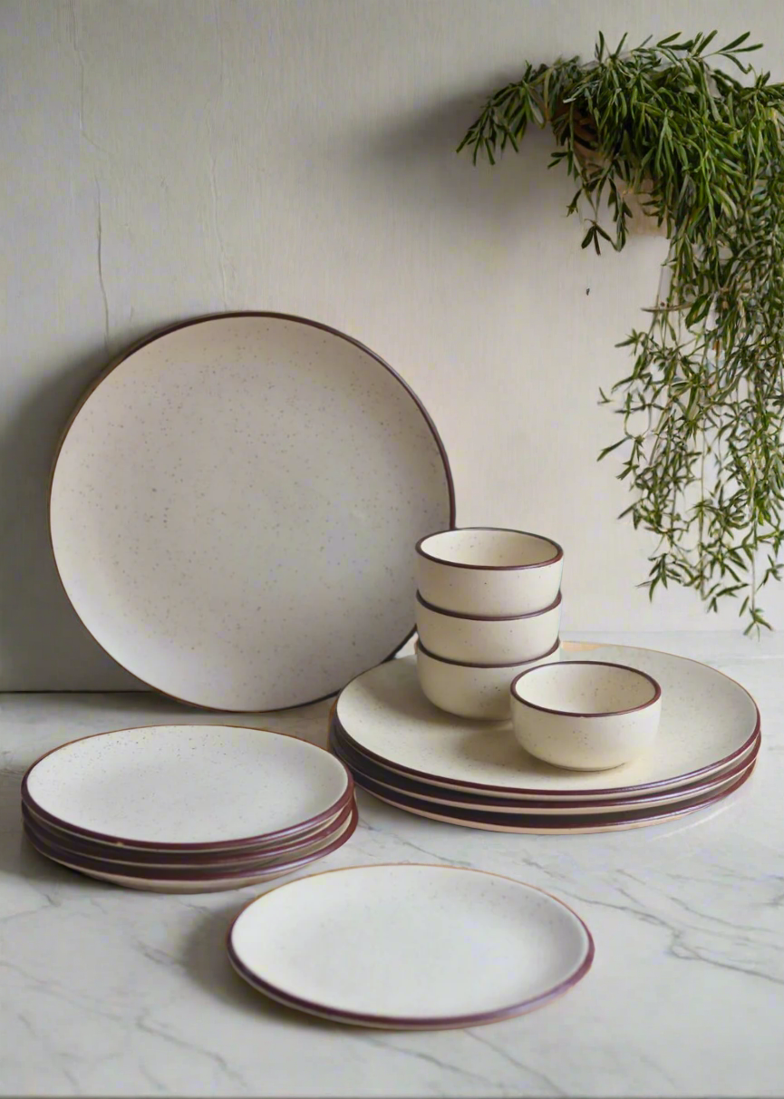 Set of 12 - Ivory Bliss Dinner set