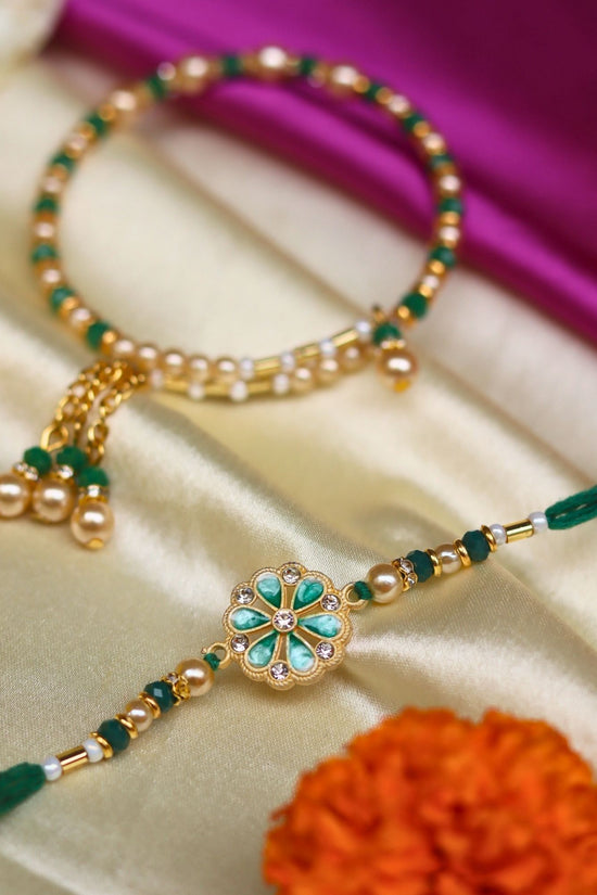 Stylish Bhaiya Bhabhi Rakhi handmade in India