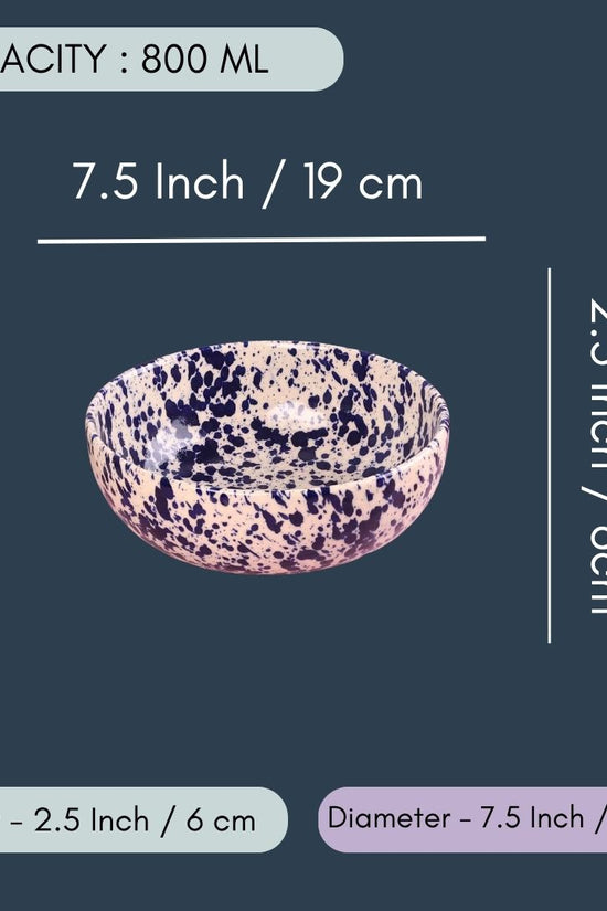 Blue Flecked Curry Bowl