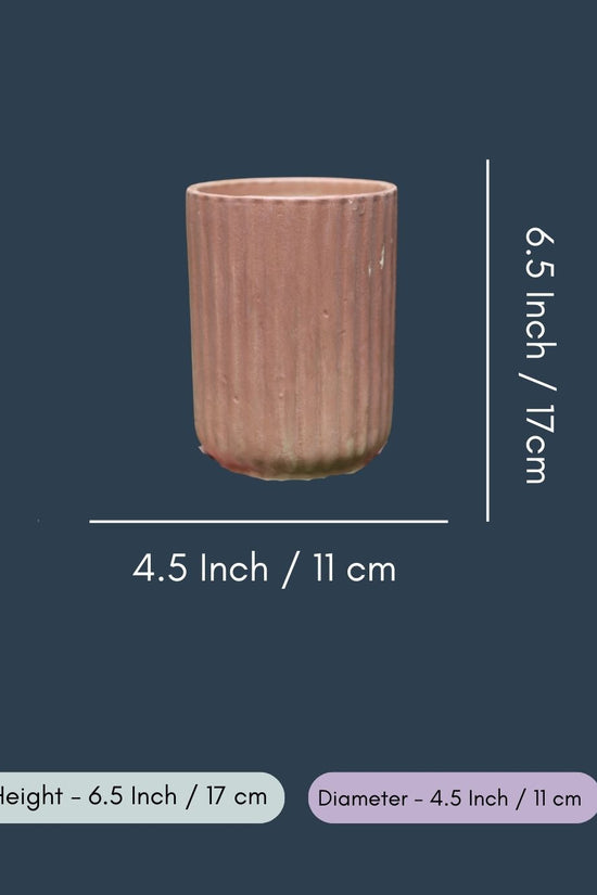 Brown Lined Planter